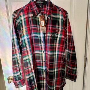 Ralph Lauren Women's Multicolor Plaid Hoodie